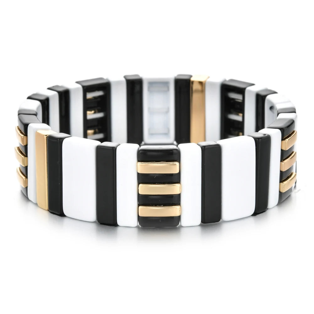 Boho Bracelet Friendship Bracelets For Women Rainbow Jewelry Boho Summer Pulseiras Mujer Tile Beads Bracelet