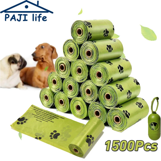 Dog Poop Bags Biodegradable Leak Proof Pet Waste Bags for Dog Walking Outdoor Cleaning Cat Litter Bag Dispenser Bulk Pack