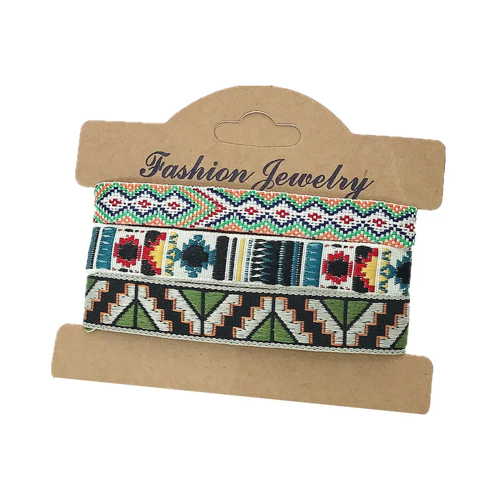 3pcs/Set Boho Ethnic Wrap Friendship Couple Bracelet For Woman Men Bracelets Bangles Jewelry Set Wholesale Accessories Dropship