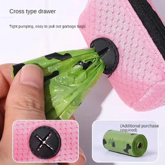 Dog Poop Bag Dispenser Hangingable Dog Poop Bag Holder Poo Bags Dispenser For Dogs Walking Garbage Bags Dispensers Pet Supplies