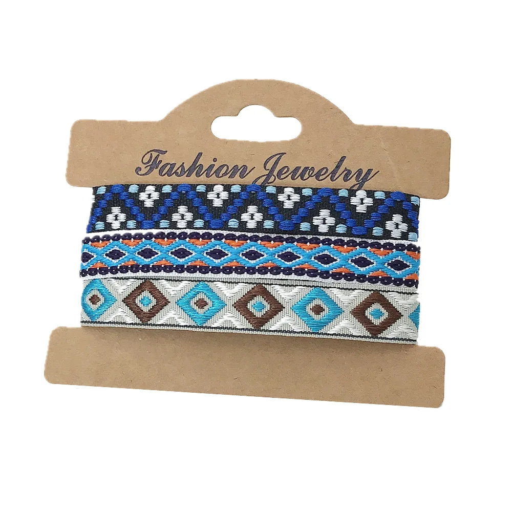 3pcs/Set Boho Ethnic Wrap Friendship Couple Bracelet For Woman Men Bracelets Bangles Jewelry Set Wholesale Accessories Dropship
