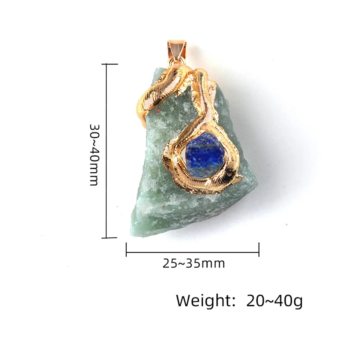 Necklace Pendant Natural Stone Rough Stone Necklace Pendant Withohut Chain For Jewelry Making DIY Necklace Accessory