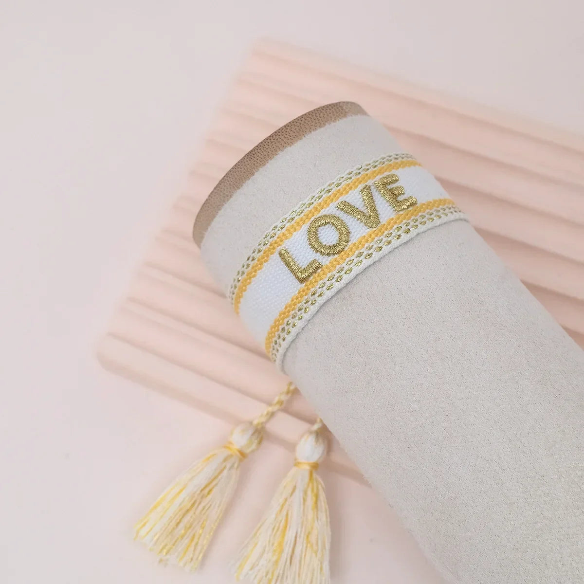 2023 New Adjustable Woven Friendship Couple Bracelet For Women Bohemia Braided Embroidery Letters Tassel Bangles Fashion Jewelry