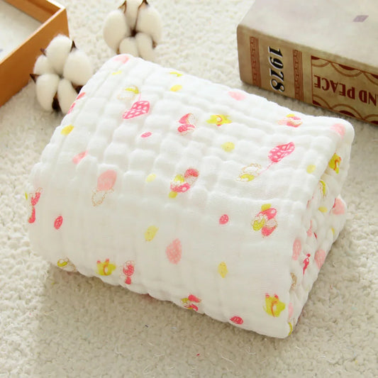 Premium Quality 6-Layer comfortable Cotton Muslin Baby Solid color Swaddle Blanket Hypoallergenic Soft and Breathable Blanket