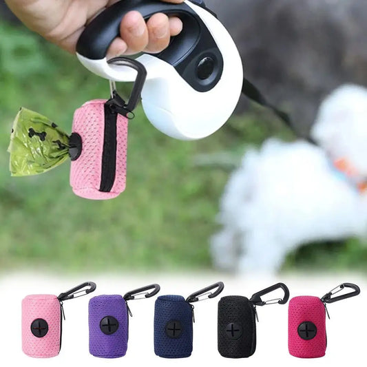 Dog Poop Bag Dispenser Hangingable Dog Poop Bag Holder Poo Bags Dispenser For Dogs Walking Garbage Bags Dispensers Pet Supplies