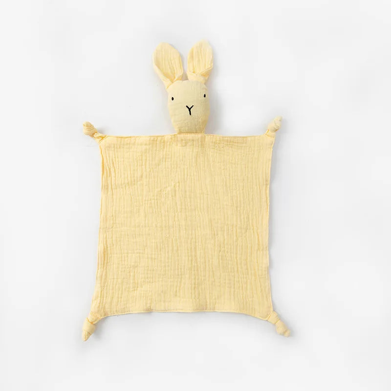 Baby Cotton Muslin Comfortable Blanket Cute Infant Kids Sleep Appease Towel Children Rabbit Saliva Scarf Gauze Blankets