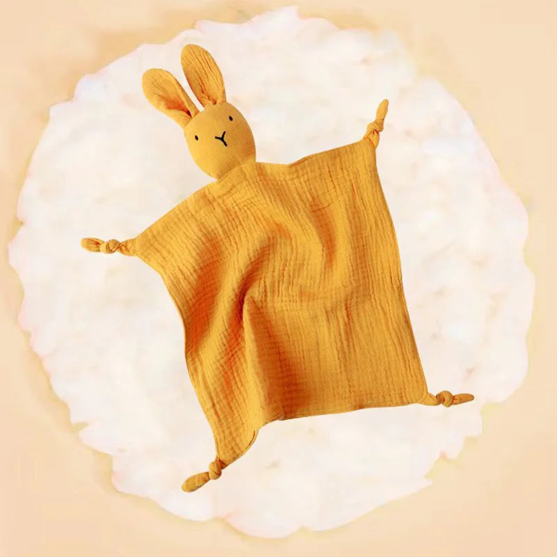 Baby Cotton Muslin Comfortable Blanket Cute Infant Kids Sleep Appease Towel Children Rabbit Saliva Scarf Gauze Blankets