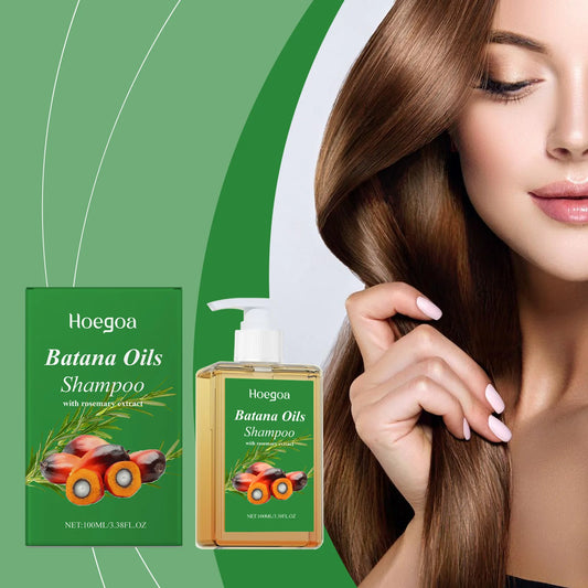 Batana Oil Shampoo Hair Growth Moisturizing Gloss Enhancing Softening Long Lasting Scent Remove Loose Dandruff Flakes Hair Care