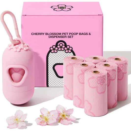 Pet Waste Bag Dispenser Set Dog Poop Bag Dispenser Bags Pet Garbage Outdoor Carrier Dispenser Clean Holder For Dogs Cats