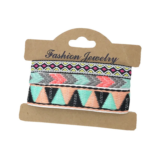 3pcs/Set Boho Ethnic Wrap Friendship Couple Bracelet For Woman Men Bracelets Bangles Jewelry Set Wholesale Accessories Dropship