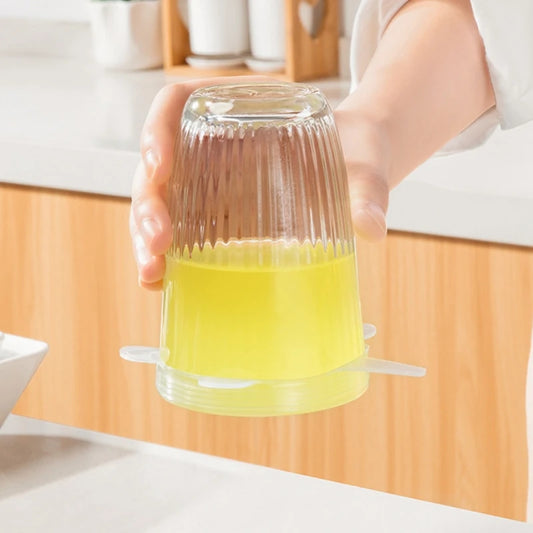 6pcs/set smiling face Multifunctional Fruit and Vegetable Fresh-Keeping Cover Reusable Silicone Stretch Lids for Food Bowls