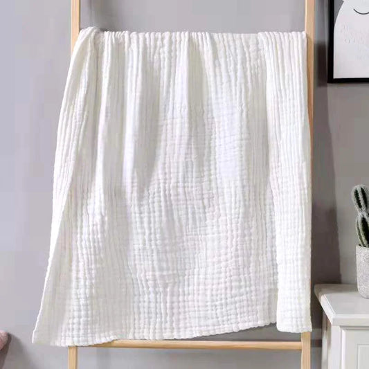 Baby Swaddle Blanket Muslin Newborn Wrap for Child Kids Boys Girls Bath Towel Infant Solid Soft Cotton Stroller Cover 105*105cm