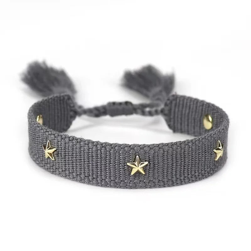 Woven Friendship Bracelet For Women With Saying C'EST LA VIE Summer Stackable Jewelry