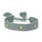 Woven Friendship Bracelet For Women With Saying C'EST LA VIE Summer Stackable Jewelry