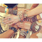 Bohemian Woven Bracelet Handmade Rainbow Lucky Friendship Bracelets Bangles For Women Men Boho Fringe Rope Braided Jewelry Gift