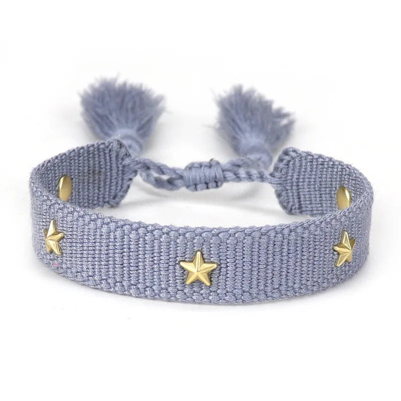 Woven Friendship Bracelet For Women With Saying C'EST LA VIE Summer Stackable Jewelry
