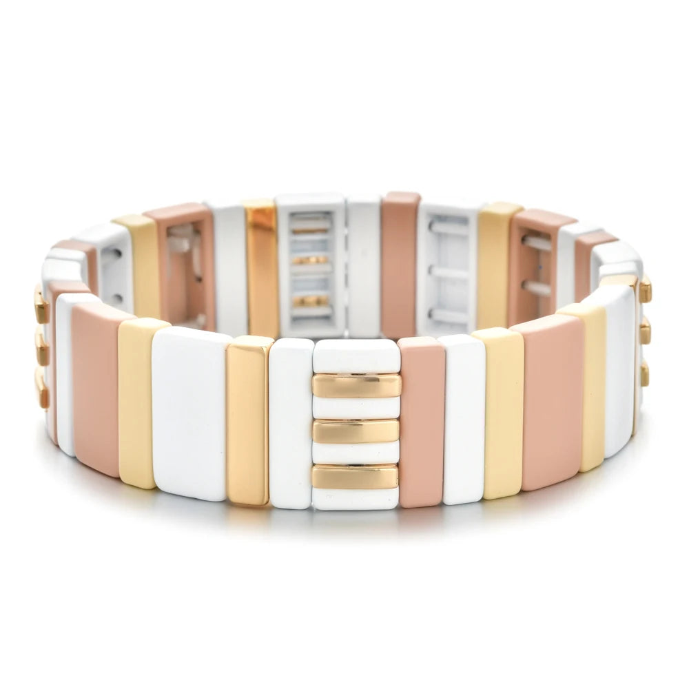 Boho Bracelet Friendship Bracelets For Women Rainbow Jewelry Boho Summer Pulseiras Mujer Tile Beads Bracelet