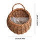 Hand Made Wicker Rattan Flower Planter Wall Hanging Wicker Rattam Basket Garden Vine Pot Plants Holder Garden Pots Wall Planter