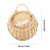 Hand Made Wicker Rattan Flower Planter Wall Hanging Wicker Rattam Basket Garden Vine Pot Plants Holder Garden Pots Wall Planter