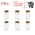 3-12pcs Wood Cover Glass Spice Jars Square Transparent Seasoning Storage Bottles Kitchen Salt Spices Ground Pepper Sealing Tools