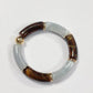 Boho Acrylic Beads Bracelet for Women Multi Color Friendship Elastic Girls Bohemia Stretchy Resin Charm Couple Bangles Jewelry