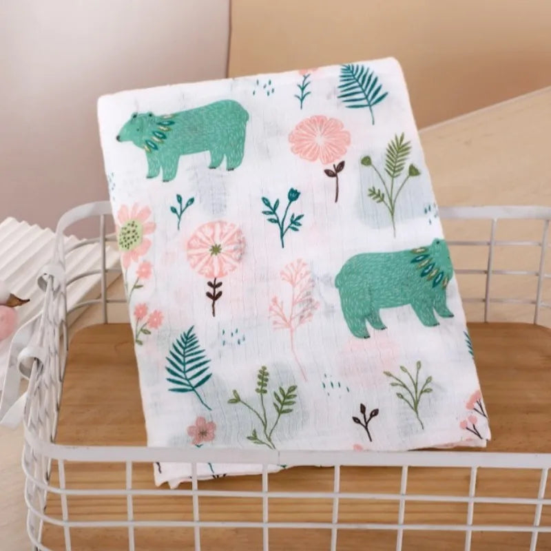 29 Designs Super Soft Cotton Muslin Baby Swaddle Blanket Skin-friendly Newborn Swaddle Wrap Baby Bedding Sheet Swaddle Blanket