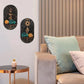 1pc Crystal Shelf Display Wall Stand Wooden Holderrack Base Floating Shelves Decorative Style Bohemian Hanging Stand Decoration