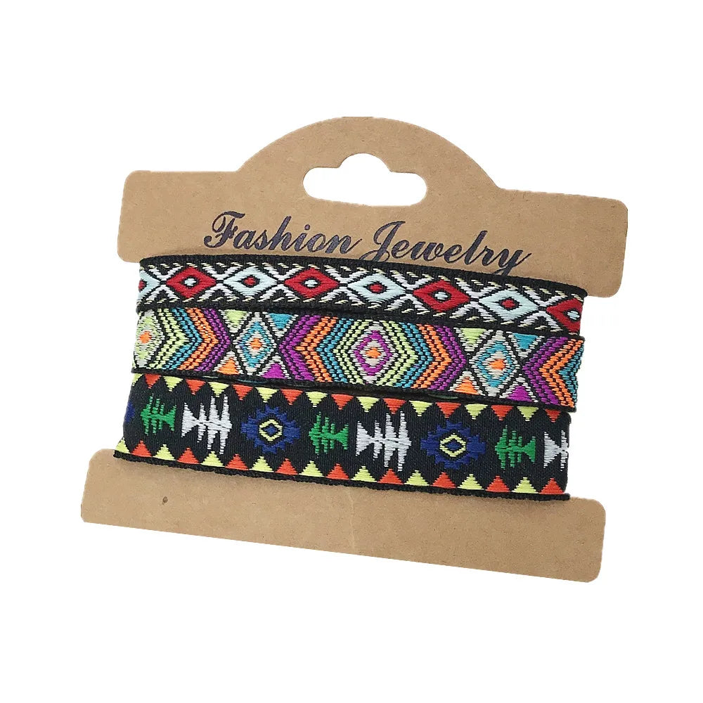 3pcs/Set Boho Ethnic Wrap Friendship Couple Bracelet For Woman Men Bracelets Bangles Jewelry Set Wholesale Accessories Dropship