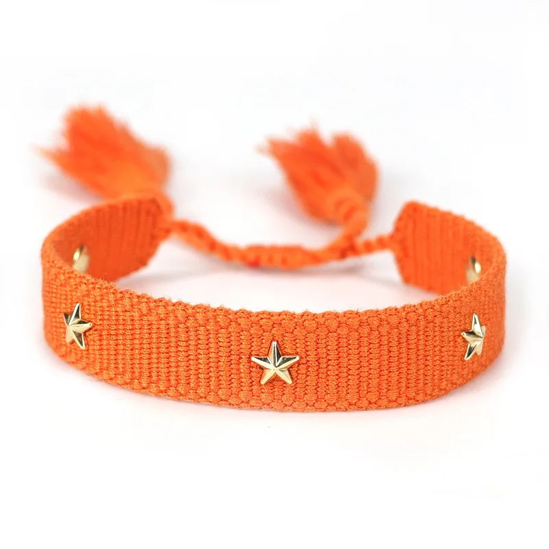 Woven Friendship Bracelet For Women With Saying C'EST LA VIE Summer Stackable Jewelry