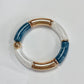Boho Acrylic Beads Bracelet for Women Multi Color Friendship Elastic Girls Bohemia Stretchy Resin Charm Couple Bangles Jewelry