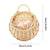Hand Made Wicker Rattan Flower Planter Wall Hanging Wicker Rattam Basket Garden Vine Pot Plants Holder Garden Pots Wall Planter