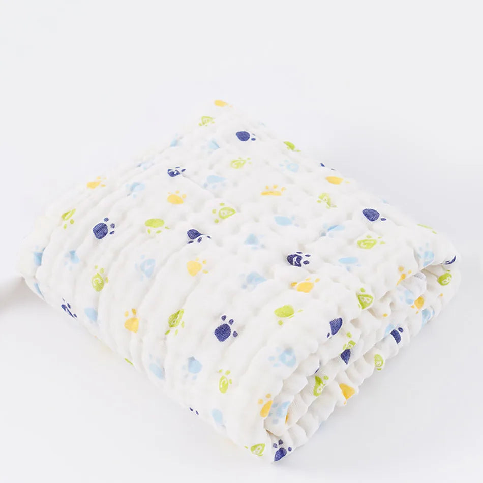 Premium Quality 6-Layer comfortable Cotton Muslin Baby Solid color Swaddle Blanket Hypoallergenic Soft and Breathable Blanket