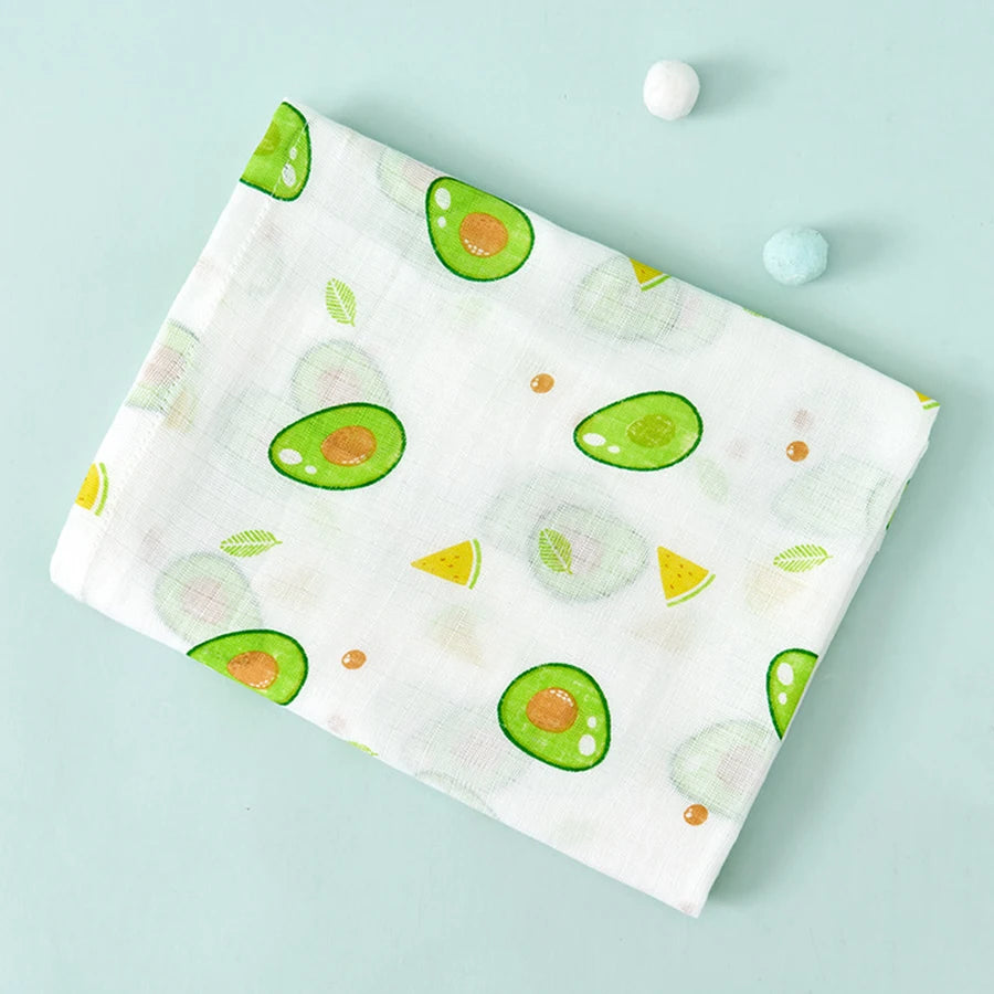 Baby Swaddle Blanket Cotton Soft 2 Layer Muslin Newborn Summer Blankets Quick Dry Kids Bath Towel Baby Stroller Blanket Cover