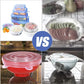 24-6Pcs Reusable Food Silicone Stretch Lids Elastic Silicone Lid Cap Food Covers for  Bowl Cups Containers Keep Food Fresh