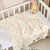 Baby Swaddle Blanket Double Layer Muslin Cartoon Print Soft Newborn Cotton Swaddling Wrap Baby Stroller Cover Bedding 80*80cm