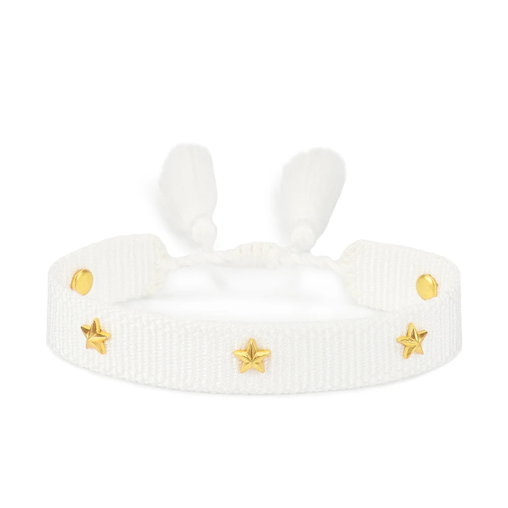 Woven Friendship Bracelet For Women With Saying C'EST LA VIE Summer Stackable Jewelry