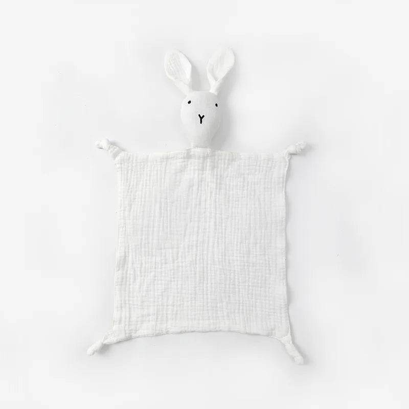 Baby Cotton Muslin Comfortable Blanket Cute  Infant Kids Sleep Appease Towel Children Rabbit Saliva Scarf Gauze Blankets