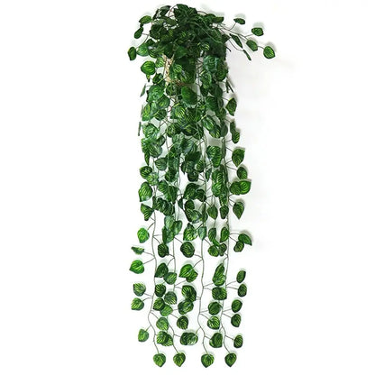 Artificial Hanging Plants with Pot Fake Plants Hanging Vines Shelf Plants Decor Potted Plants for Home Indoor Outdoor Decoration