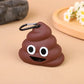 creative poop shaped pet poop waste bag dispenser portable pet bin bag holder with clip pet dog leash outdoor walking and travel