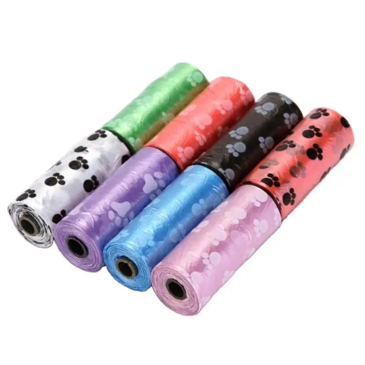 Biodegradable Dog Poop Bags 1/3/5/10/15Rolls Outdoor Cleaning Waste Bag with Breakpoint, Puppy Cat Animal Stool Bag Pet Supplies