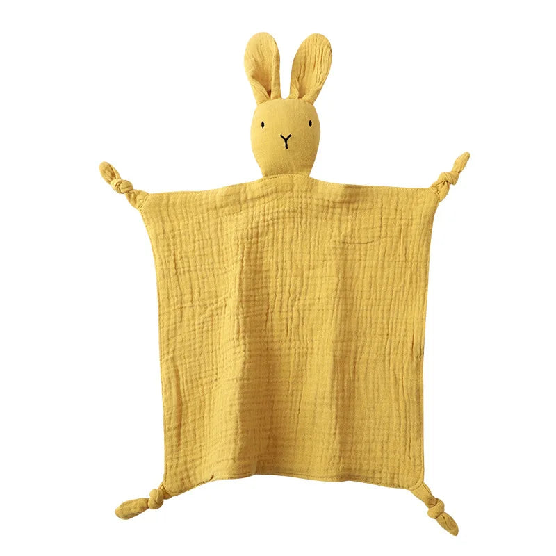 Baby Cotton Muslin Comfortable Blanket Cute  Infant Kids Sleep Appease Towel Children Rabbit Saliva Scarf Gauze Blankets