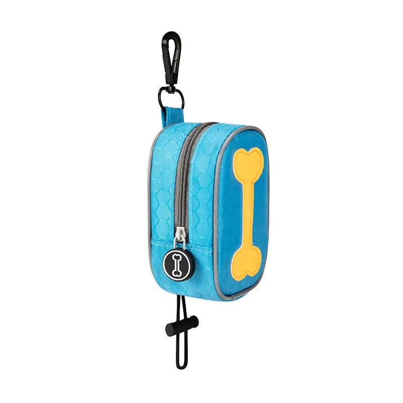 Fashion Dog Poop Bags Holder Fits Any Dog Leash Durable Large Capacity Pet Poop Bag Dispenser Container Training Pouch