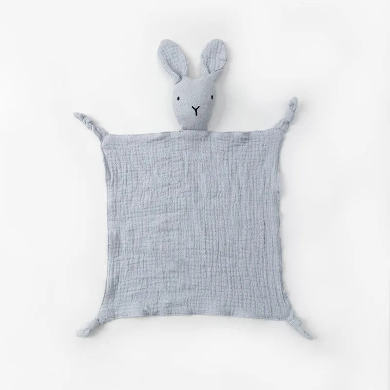 Baby Cotton Muslin Comfortable Blanket Cute  Infant Kids Sleep Appease Towel Children Rabbit Saliva Scarf Gauze Blankets