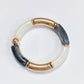 Boho Acrylic Beads Bracelet for Women Multi Color Friendship Elastic Girls Bohemia Stretchy Resin Charm Couple Bangles Jewelry
