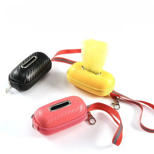 Dog Poop Bag Dispenser Hangingable Dog Poop Bag Holder Poo Bags Dispenser for Dogs Walking Garbage Bags Dispensers Pet Supplies