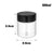 12/1Pcs Clear Plastic Spice Jars with Black Lids Reusable Screw-Top Containers  for Kitchen Herbs Powders Peppers Grilling Jars