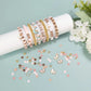 DIY Friendship Bracelet Set - Bohemian Style Clay Beads, Pink Blue Brown Combination, Used for Jewelry Making