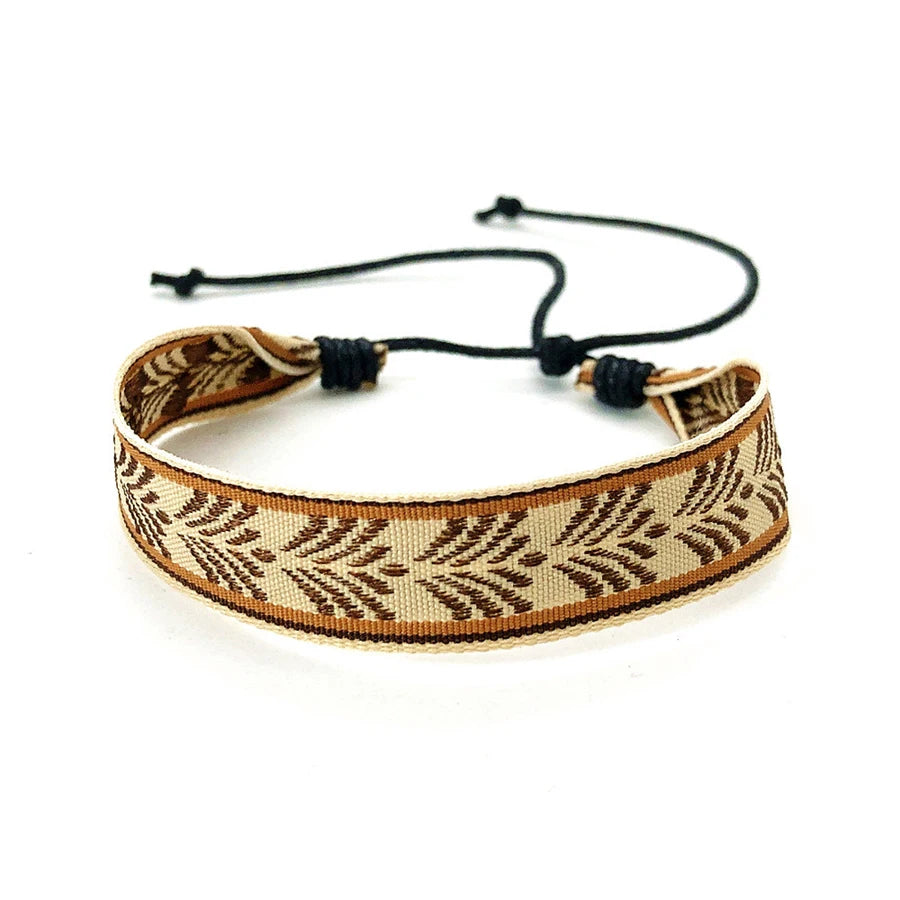 Boho Woven Friendship Love Wrap Bracelets Rope Handmade Thread Braided Ethnic Embroidery Wristbands Women Men Jewelry Adjustable