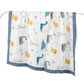 Baby Blankets 6 Layers 100% Cotton Gauze Breathable Infant Wrap Soft Absorbent Newborn Swaddle Blankets Cartoon Baby Bath Towel