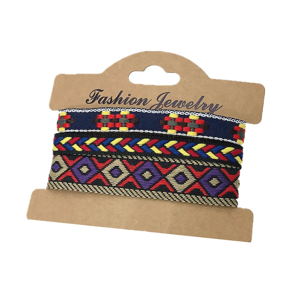 3pcs/Set Boho Ethnic Wrap Friendship Couple Bracelet For Woman Men Bracelets Bangles Jewelry Set Wholesale Accessories Dropship